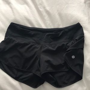 Low Rise Lululemon running shorts.